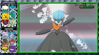 Shiny Gardevoir Appearance Change Pokemon X and Y Wifi Battle 6 Xenon3120 vs Onion [upl. by Jessamine]