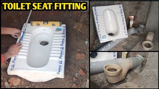 Indian toilet seat fitting  toilet seat installation [upl. by Kerin]