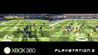 Madden NFL 12 Xbox 360 vs PS3 Comparison Video HD [upl. by Fairlie]