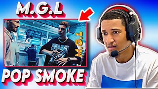 HE DONT MISS MGL POP SMOKE Official Music Video Reaction [upl. by Nyleve]