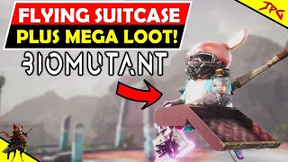 Biomutant Mega Loot HOW TO GET THE FLYING SUITCASE AeroDrome Vault And Boss Guide [upl. by Suirtimed]