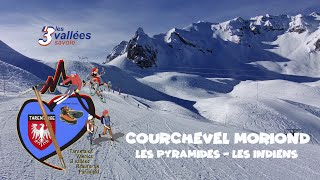 3 Vallées Courchevel Moriond les pyramides les indiens [upl. by Airlia]