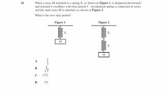 Oscillation Exam Questions  A Level Physics AQA Edexcel level 1 [upl. by Ermina]