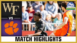 Clemson vs Wake Forest Match Highlights  2024 ACC Mens Soccer Championship [upl. by Aytak521]