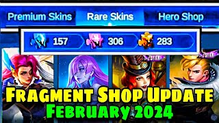 FRAGMENT SHOP FEBRUARY UPDATE🌸  WHICH SKINS amp WHICH HEROES🤔 [upl. by Esina]