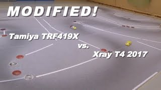 Tamiya TRF419X vs Xray T4´17  Modified Duell 🚗✨ [upl. by Naerad]