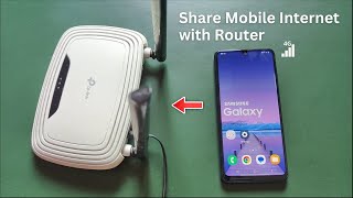 How to Share Mobile Internet with Router [upl. by Digirb]