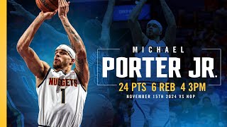 Michael Porter Jr Full Game Highlights vs Pelicans 📺  111524 [upl. by Nav]