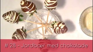 28  Lækre jordbær dyppet i mørk chokolade [upl. by Ayom374]