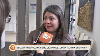 DECLARARON A VIEDMA COMO CIUDAD ESTUDIANTIL UNIVERSITARIA [upl. by Atikim]