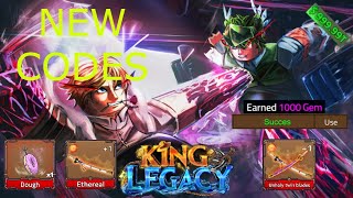 NEW CODES UPDATE 6 FREE DOUGH  KING LEGACY CODES [upl. by Rodablas]