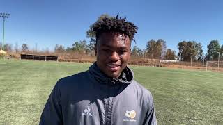 Interview  Langelihle Phili  Stellenbosch  South Africa U20 Men’s National Team [upl. by Aimaj]