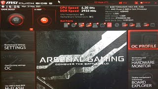 How To Overclock Ryzen 5 3600 with MSI B450 Tomahawk Max 2021 Bios Method [upl. by Maker933]