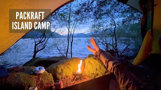 Solo Camping on a Small Island with the Hilleberg Unna  Packraft Adventure  Firebox Camp Cooking [upl. by Berna]