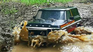 Trx4bronco an rc4wd blazer scale the mud pits [upl. by Airretnahs470]