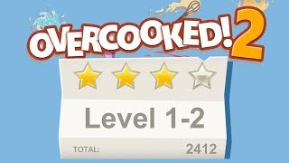 Overcooked 2 Level 12 4 stars 2 player Coop [upl. by Frederiksen]