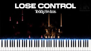 Lose Control  Teddy Swims Piano Tutorial  Eliab Sandoval [upl. by Birmingham]