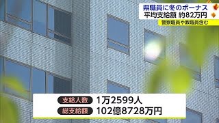 公務員に冬のボーナス支給 平均支給額は約82万円 去年より2万6000円ほど減【佐賀県】 231208 1840 [upl. by Ianaj587]