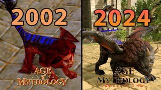 22 YEARS LATER Age of Mythology Retold Greek UNITS GRAPHICS COMPARISON AOM Retold vs Original [upl. by Zach]