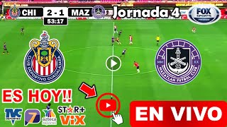 Chivas vs Mazatlán en vivo donde ver a que hora juega Chivas vs Mazatlán Apertura 2024 liga MX [upl. by Helali]