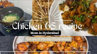 Chicken 65 recipe  Spice Up Your Cooking With Hyderabadi Chicken 65 A recipe vlogmominhyderabad [upl. by Llenaj]