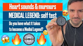 Medical Legend heart sounds and mumurs self test 🔥 🔥 🔥🤯😱 [upl. by Ainesy170]