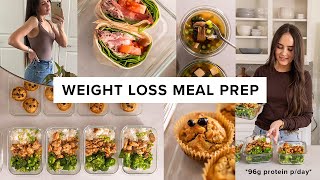 1 hour weight loss meal prep  96g protein per day  super easy pt 3 [upl. by Ihtak]