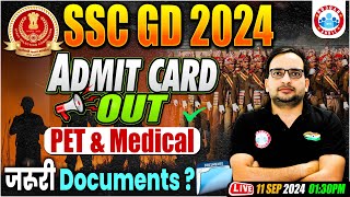 SSC GD Physical Admit Card 2024  SSC GD PETPST amp Medical Admit Card Documents By Ankit Bhati Sir [upl. by Adis819]