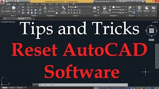 RESET AUTOCAD TO DEFAULTS [upl. by Annehsat]