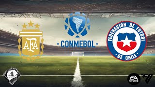 Argentina x Chile  7 Rodada Eliminatórias América do Sul  EA FC [upl. by Cheyney]