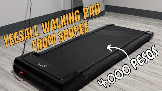 Unboxing Yeesall Walking Pad Treadmill from Shopee [upl. by Tam]