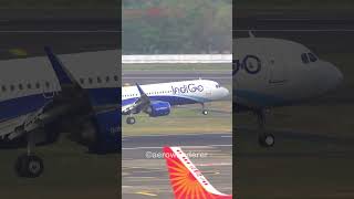 INDIGO A321NEO landing at Mumbai Airport shorts plane landing indigo a321 mumbai aviation [upl. by Tamiko]