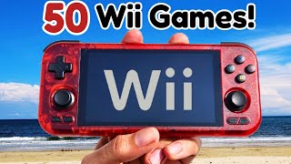 50 Wii Games Played on RETROID POCKET 4 PRO [upl. by Annabell798]