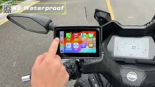 Motorcycle DVR GPS navigator 2K Dash Cam Wireless Carplay Review Aliexpress [upl. by Wexler]