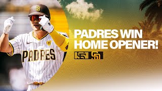 Padres Win Home Opener  Padres vs Giants Highlights 32824 [upl. by Ecienal559]