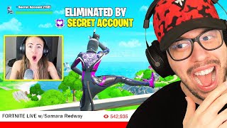 I Stream Sniped My Girlfriend on a SECRET ACCOUNT Fortnite [upl. by Fineberg]