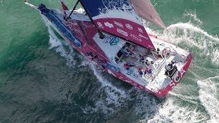 Live recording  Team SCA Itajaí arrival  Volvo Ocean Race 201415 [upl. by Juliano]