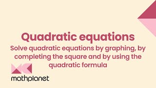 Mastering Quadratic Equations A StepbyStep Algebra Tutorial with Examples amp Practice Problems [upl. by Ayikan]