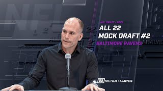 ALL 22 MOCK DRAFT 2  HOW DO EDC amp THE RAVENS RESUPPLY THIS ROSTER ravens ravensflock [upl. by Glick]