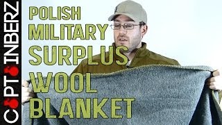 Polish Military Surplus Wool Blanket [upl. by Saied]