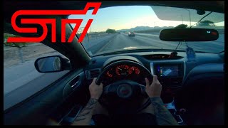 2010 Subaru WRX STI Hatchback POV  RAW SOUND  TOMEI EXHAUST [upl. by Ylyl711]