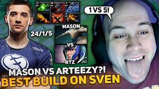 MASON vs ARTEEZY  MASAO BEST BUILD on SVEN FOR VICTORY 1 VS 5 [upl. by Attenyl]