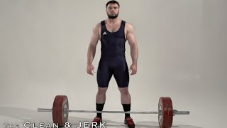 CLEAN and JERK  Olympic weightlifting [upl. by Llerryt857]