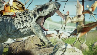 INDOMINUS REX IN THE AVIARY  Jurassic World Evolution 2 [upl. by Ynatsyd]