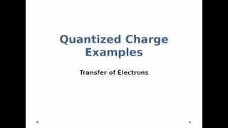 Quantized Charge  Transfer of Electrons [upl. by Savina]