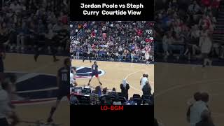 Jordan Poole vs Steph Curry Courtide View nba basketball [upl. by Vories]