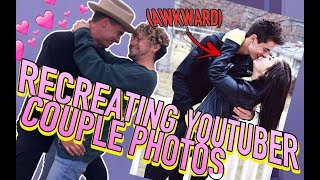 RECREATING AWKWARD YOUTUBER COUPLE PHOTOS [upl. by Emyle]