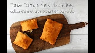 Pizza calzone met Tante Fanny Vers Pizzadeeg  gemaakt door Foodies magazine [upl. by Seugirdor72]