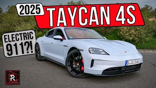 The 2025 Porsche Taycan 4S Is A Perfected Electric German Sport Sedan [upl. by Berkie510]