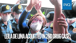 Leila de Lima acquitted in 2nd drug case [upl. by Sansen785]